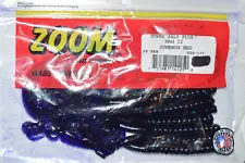 zoom mag II 2 worms 9" ribbontail junebug red flip pitch Texas rig 009-177