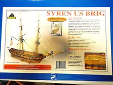 1804 Syren U.S. Brig- model ship by Model Shipways 1/64 scale 33” long kit