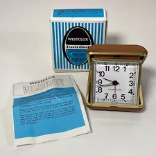 Vintage WESTCLOX Wind-Up Travel Alarm Clock New In Box