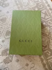 Authentic Gucci Green Large Empty Gift Shoe Box 14"x8"x5 Inches NEW