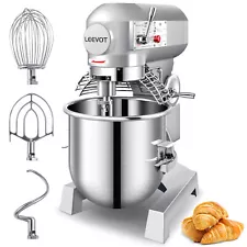 Commercial Food Mixer Dough Food Mixer 30Qt 3 Speeds Pizza Bakery 1250W