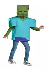 Zombie Minecraft Video game Halloween, Cosplay, Dress up Costume, Medium/(7-8)