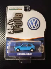 Greenlight 1/64 Scale 1977 Volkswagen VW Rabbit Club V-Dub 36020-E Light Blue