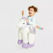 Girls Unicorn Halloween Costume Step In Ride On Rider Plush-size 1/3 Years