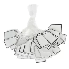 500pcs Rectangular Price Label Tags with String for Jewelry Watch Sale Display