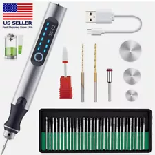 Cordless Electric Rechargeable Engraving Pen Machine with 33 Pieces Drill Bits