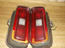 1974 74 Chevrolet Chevy Chevelle Malibu Laguna LH & RH Taillights Lens Housing