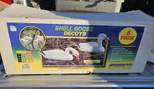 shell goose decoys white snow