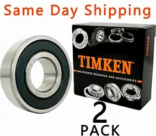 2PACK TIMKEN 6203-2RS 17X40X12MM Double Rubber Sealed Bearings Same Day Shipping