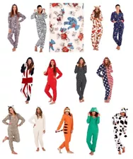 Womens Unicorn All In One 3D Fleece Pyjamas Girls Novelty Dress Up Pajama Gift