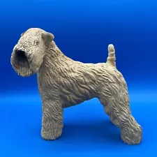 *SCARCE* RIC CHASHOUDIAN FIGURINE OF A SOFT COATED WHEATEN TERRIER DOG, SIGNED