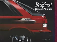 1987 Renault Alliance sold thru AMC Brochure w/ sedan, hatchback, convertible