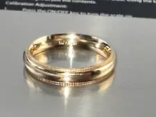 SALE! 5.3 grams weight Solid 14K Yellow Gold Wedding Band Ring - Comfort Fit 8.5