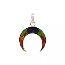 Ammolite Pendant Necklace by Stones Desire