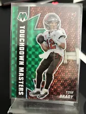 2021 Mosaic Tom Brady Touchdown Masters Insert Green Mosaic Prizm