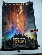 1996 Star Trek First Contact Original Theater Promo Movie Poster 27x40 TwoSided