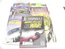 VINTAGE 1992 AUTOMOBILE MAGAZINE LOT OF 9 ISSUES CARS IMPORTS DOMESTIC LIFESTYLE