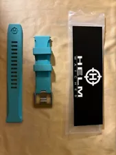 Helm Rubber Watch Strap, Original, New, Mint Green, 20mm, fits Komodo