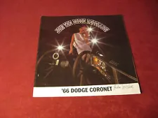 1966 Dodge Coronet Sales Brochure Booklet Catalog Old Original