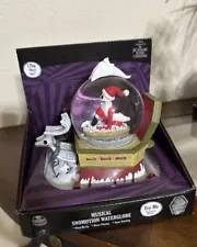 Nightmare Before Christmas Jack Santa Musical Snowmotion Waterglobe