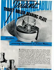 1940 TRIDENT THRUST ROLLER BEARING PLATE FOR TRIDENT METERS SALES ART AD