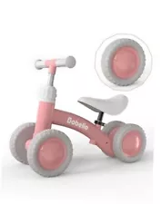 Baby Balance Bike for 1 Year Old Boys Girls, 10-36 Month Toddler Balance Pink