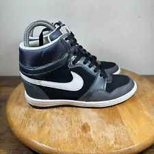 Nike Air Force Sky High Wedge Tennis Shoes Sneakers Women's Size 7.5 629746-015