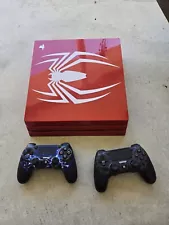 Sony PlayStation 4 Pro Marvel's Spider 1TB Limited Edition Console Fair Conditio