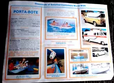 Sales Pamphlet for Porta-Bote Folding 8ft Boat with Oars advertising