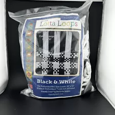 Harrisville Friendly Loom Potholder Cotton Loops(8 POTHOLD) 10” PRO Black /White