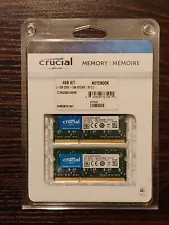 NIB Crucial by Micron Apple Mac Compatible Memory 4 GB (2GB x 2) Kit