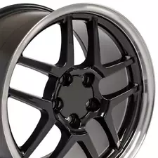 18x10.5 Black 5124 Wheel Fits C4 & C5 Corvette Camaro C5 Z06 Style Rim