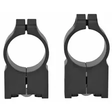 Warne Maxima Scope Rings Fixed For Ruger M77 1" High Vertical Split Black - 2R7M