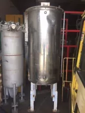 TANK STAINLESS STEEL APPROX. 200 GALLON 64" STRAIGHT SIDE 30" DIAMETER