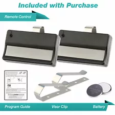 2 for LiftMaster 971LM Button Car Garage Door Opener Remote Control 390MHz