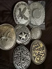 Lot Of Western Belt Buckles (7)