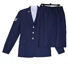 US AIR FORCE CURRENT ISSUE USAF Dress Uniform Skirt,Shirt,Jacket Womens Size 8WL