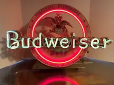 RARE c1940’s Original Budweiser Cast Aluminum Neon Sign - Must See!!