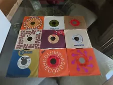 Lot of 157 Sleeved 45s (45 RPM Records) – From an Estate Sale – Mostly 1970s