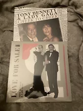 2 Tony Bennett & Lady Gaga Cheek To Cheek & Love For Sale Vinyl Record Lot