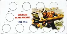 War Nickel Collection Card and Sleeve By Edgar Marcus New Set 3.75x7.25 New Gift