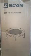 BCAN 38" Foldable Mini Trampoline for Home Gym Fitness Yoga Workout up to 300lbs