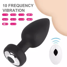 Vibrating Butt Plug Anal Dildo Prostate Massager Vibrator Sex Toys for Men Women