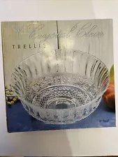 NEW Crystal Clear Trellis 8" Bowl new in box NIB