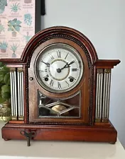 Beautiful Antique Flat Column Clock