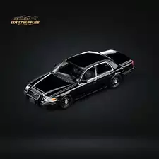 Rollin Ford Crown Victoria Blacked Out Undercover Police Car 1:64