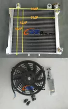 Aluminum Radiator+FAN For Bombardier DS 650 DS650 DS650X Baja 2000-2007 (For: Bombardier DS650)