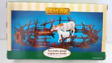 NIB LEMAX 2002 Split Rail Fence, Set of 6