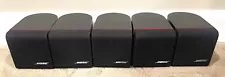 Lot Of 5 Single-Cubed Reline Bose Speakers. Very Good Condition. Tested & Works