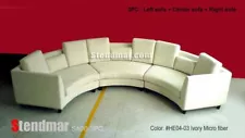 3PC New Modern Round Sectional Sofa Set S406M (Custom Options Available)